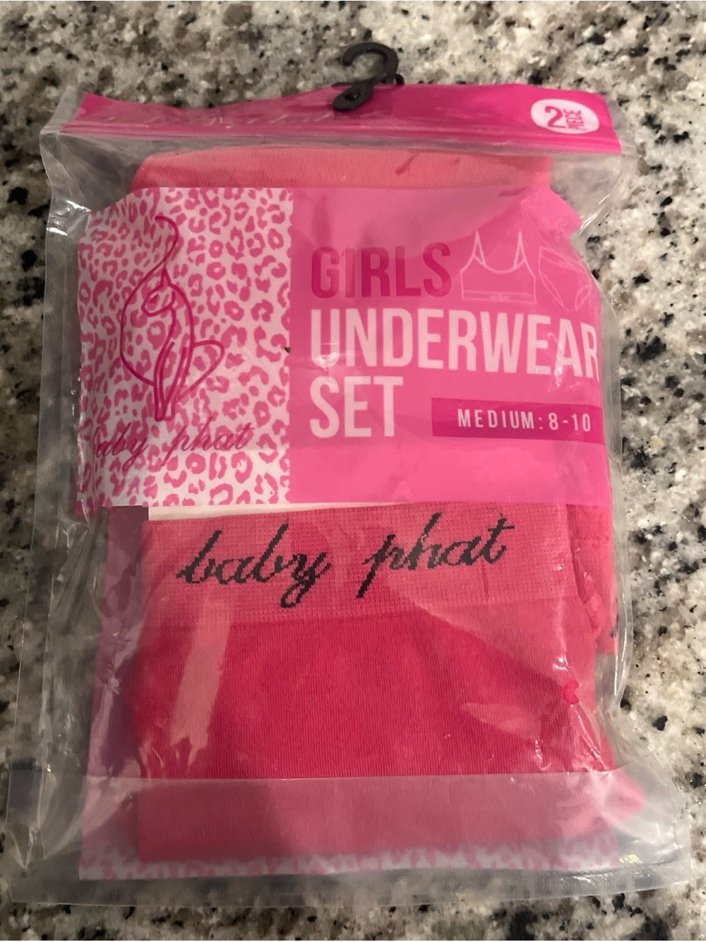 Baby Phat Girls Pink 2-Piece Underwear Set